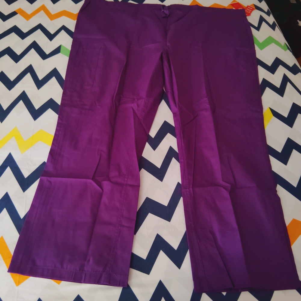 Purple scrub pants